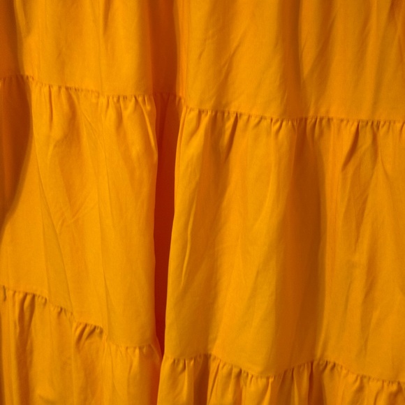 Express Yellow Maxi Sundress Flutter Sleeveless - Picture 8 of 10